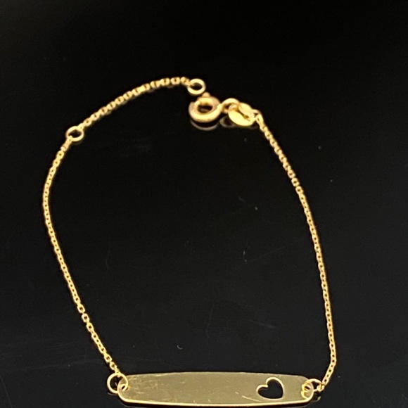 Baby 14K Yellow Gold Cut-Out Adjustable Bracelet - Picture 2 of 7